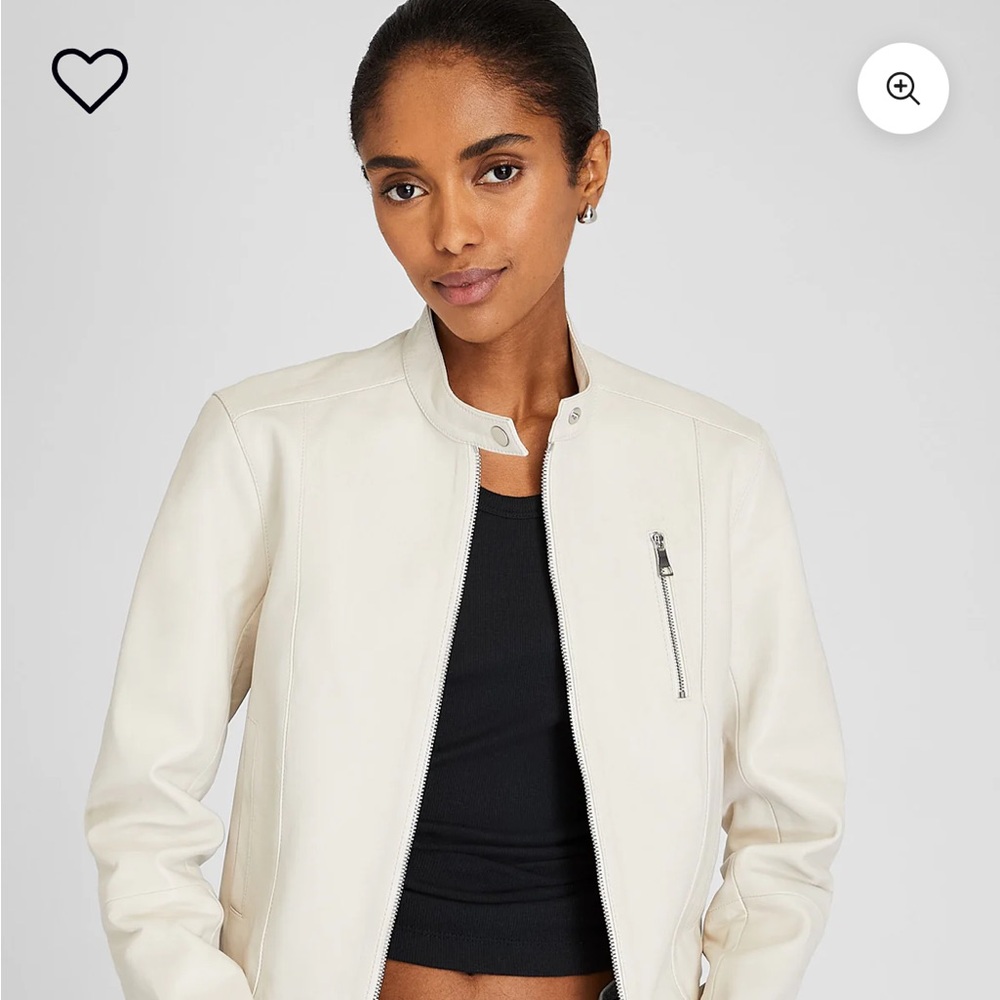 NWT Club Monaco Leather Jacket